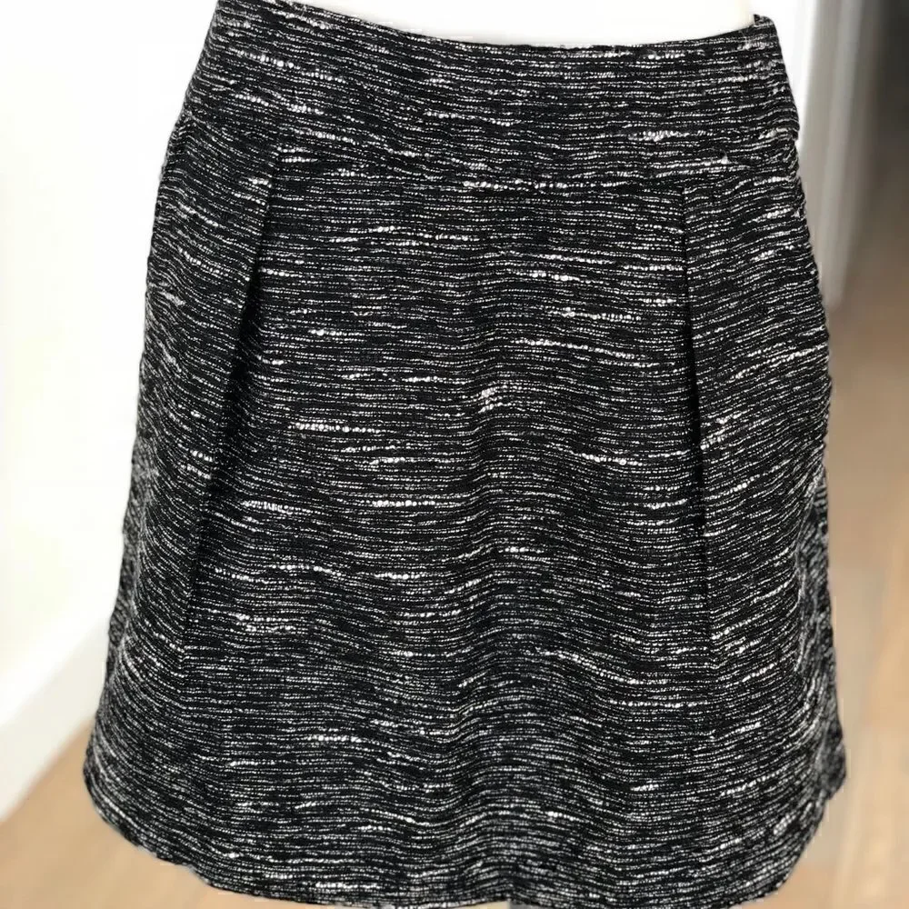 Loft Textured Lined A-line Skirt